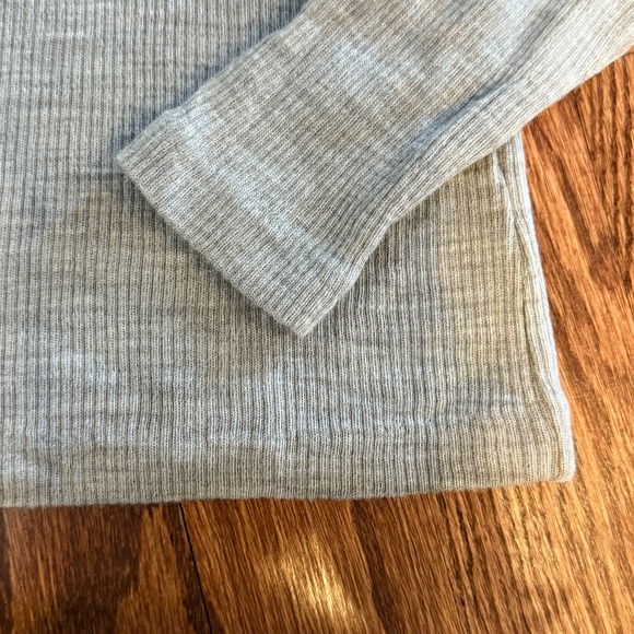 Vince Ribbed Half-Zip Mock Neck Pullover Sweater Top Wool Blend S - Picture 4 of 8